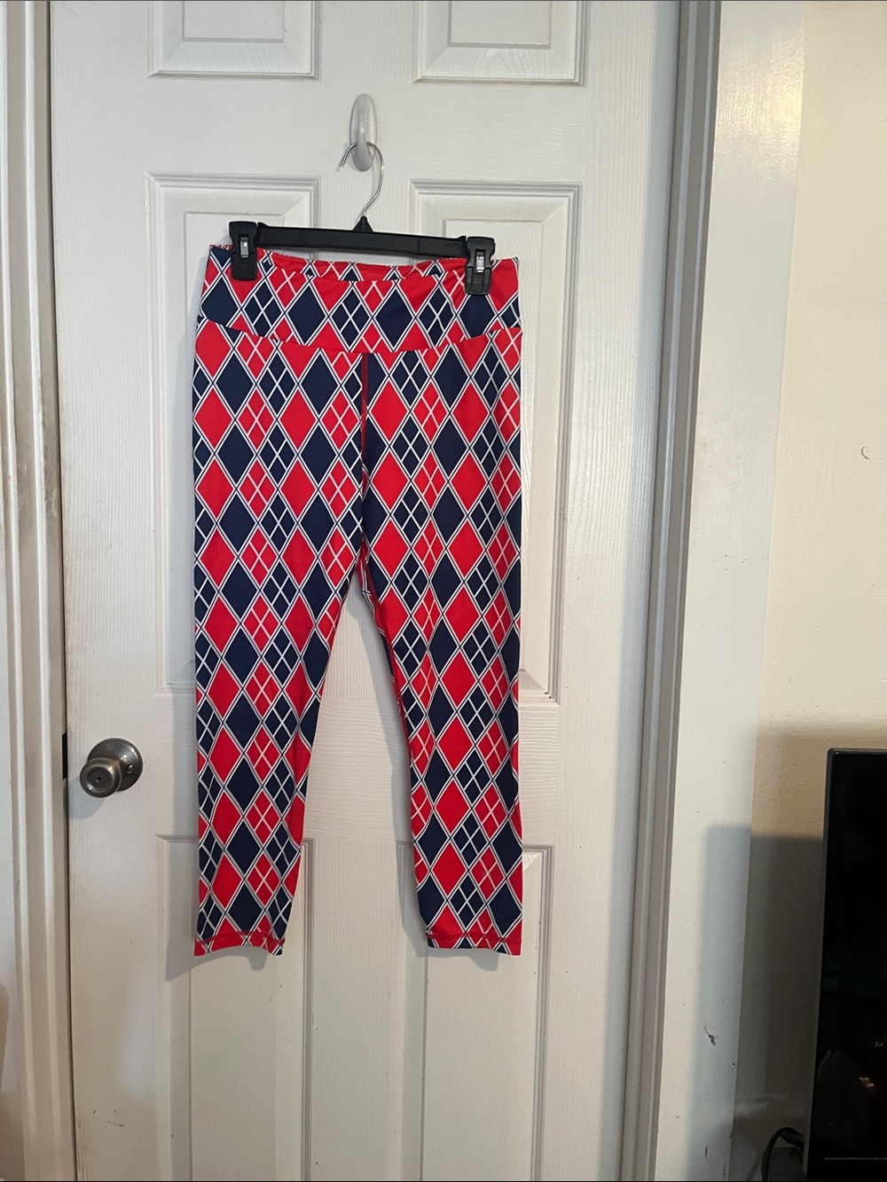 Grrrl Harlequin print leggings, no pockets